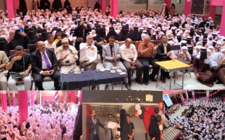 المشمر يحضر احتفالية مدرسة خديجة بانطلاق العام الدراسي الجديد وتكريم أوائل الثانوية