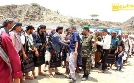 مصالحة تاريخية بين قبيلتي العوذلي والمسافري في يافع.. وتسمية مولود جديد "عوذلي" رمزًا للوئام