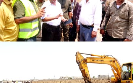 محافظ أبين يتفقد مشروع الطاقة الشمسية بمدينة شقرة ويشيد بسرعة التنفيذ