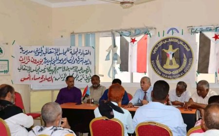 فريق التوجيه والرقابة الرئاسي يعقد لقاءً بتنفيذية انتقالي الديس الشرقية