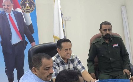 رئيس تنفيذية انتقالي لحج يلتقي بالقائد عواد احمد محسن وكيل المحافظة لشؤون الأمن والدفاع