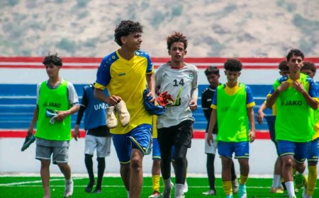 منتخب الناشئين يختتم معسكره الإعدادي في أبين ويستعد للمغادرة إلى الدوحة وسط طموحات كبيرة