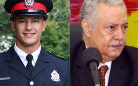 مستشار رئيس مجلس القيادة يهنئ الشاب صخر المفلحي بمناسبة تخرجه ضابطًا من أكاديمية الشرطة الكندية بتفوق