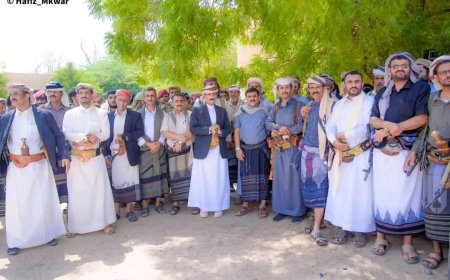 المحافظ بن الوزير ينهي قضية قبلية كبرى ويخمد فتنة بين قبائل خليفة شبوة وقبائل عبيدة مأرب