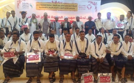 ​مؤسسة الصفوة للتنمية تحتفل بالزواج الجماعي لـ(80 عريسًا وعروسًا) بالعاصمة عدن