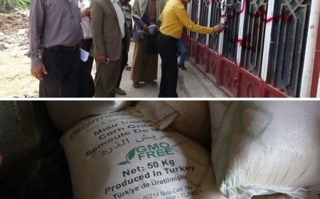 ضبط 1500 كيس من جريش الذرةالمستخدم في صناعة تسالي الأطفال منتهي الصلاحية.