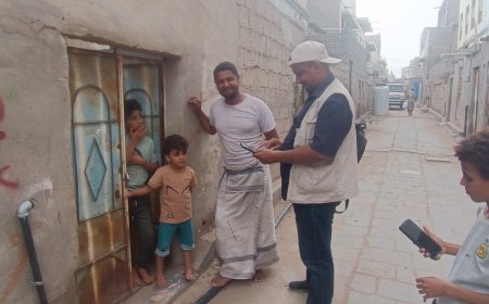 إحصاء لحج يواصل المسح الميداني لمشروع ميزانية الأسرة في الحوطة