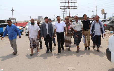 الشوبجي والعقربي يناقشان احتياجات مديرية البريقة من المشاريع في مجال صيانة الطرق