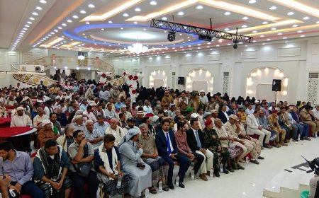 تكريم وطني مهيب للمناضل حسن غيثان في أبين تقديراً لعطائه القيادي والوطني