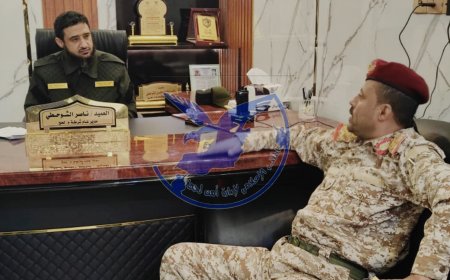 تعاون مشترك بين الأمن والجيش بلحج لمكافحة الجريمة والميليشيات الحوثية