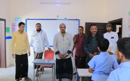 افتتاح مدارس الوليد الأهلية بشبام لتعزيز البنية التعليمية بالمديرية