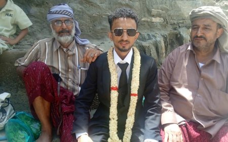 رخمة تشهد احتفالية بهيجة بمناسبة زفاف الشاب الخلوق محمد علي بن عبدالهادي بيافع