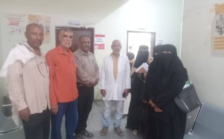 مدير مكتب الصحة تبن يزور مركز الكيلة الصحي ضمن خطة التوأمة بين المرافق الصحية بالمديرية