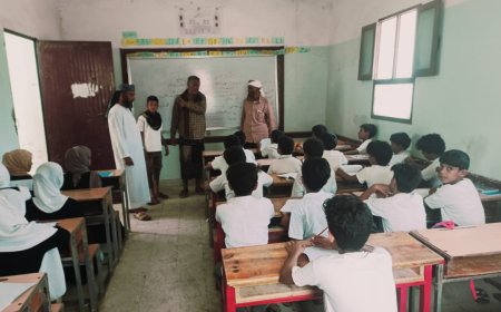 مدير تربية الوضيع "العواص" يشيد بمدرسة الشهيد لهطل خلال زيارة ميدانية تفقدية