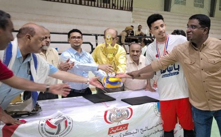 وحدة تريم بطلاً لبطولة الناشئين للكرة الطائرة لأندية حضرموت الوادي الصحراء