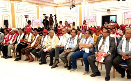 احتفال تاريخي بلحج يوحد جهود 815 متطوع ومتطوعة بجمعية الهلال الاحمر