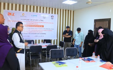 مركز المرأة بجامعة عدن ومؤسسة آفاق ينفذا دورة TOT ضمن مشروع النوع الإجتماعي وبناء السلام
