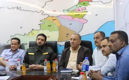فريق التوجيه والرقابة الرئاسي يزور إدارة أمن محافظة لحج ويطلع على جهود عملها