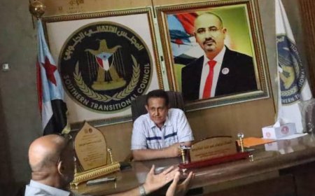 رئيس تنفيذية انتقالي لحج يناقش مع الصعو الجانب البيئي في المحافظة