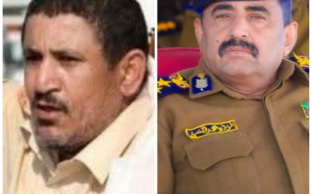مدير عام شرطة شبوة يعزي في وفاة الشيخ أديب العيسي