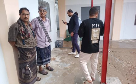 مدير عام أحور ومدير التربية يستقبلان الفريق الهندسي لمتابعة سير العمل في مجمع الزهراء التعليمي