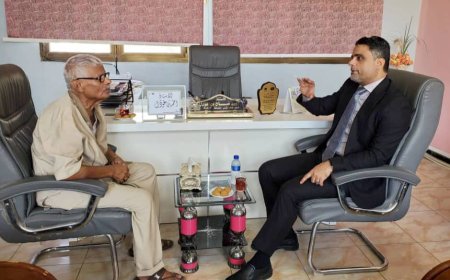 نائب الوزير العاقل يزور مكتب الثقافة بالعاصمة عدن