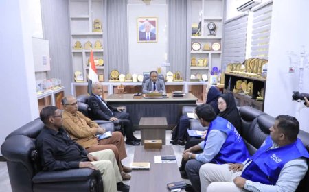 الوكيل العامري يشيد بتدخلات منظمة الهجرة الدولية في مديريات وادي حضرموت والصحراء