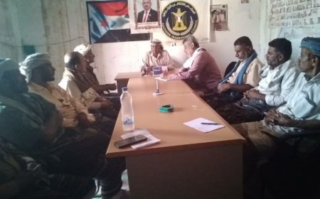 تنفيذية انتقالي الوضيع تناقش القضايا الخدمية في المديرية
