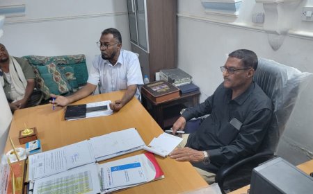 مدير عام مديرية تريم يلتقي بجزارين المديرية لمناقشة تنظيم سوق الأغنام والمسالخ