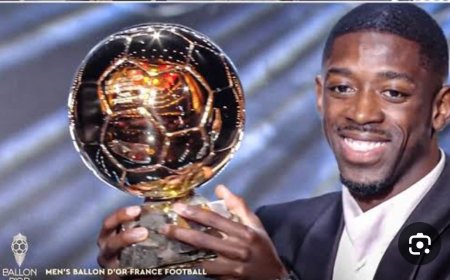 عاجل.. عثمان ديمبيلي يحقق جائزة الكرة الذهبية لأفضل لاعب في العالم لعام 2025