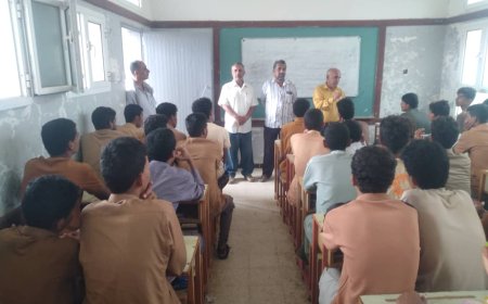 مدير التربية بلودر يتفقد التعليم بثانوية عمر بن عبدالعزيز الحضن ويشيد بجهود الإدارة والمعلمين