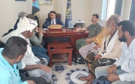 تكتل الاحزاب والمكونات السياسية بأبين يلتقي برئيس الهيئة التنفيذية للمجلس الانتقالي بالمحافظة