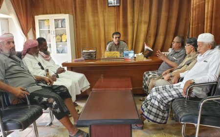 مدير عام مديرية القطن يلتقي قيادة أنتقالي المديرية
