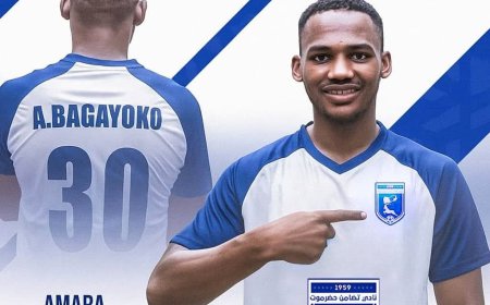 تضامن حضرموت يتعاقد مع القناص المالي أمارا باكايوكو لتعزيز خط الهجوم في كأس الخليج للأندية