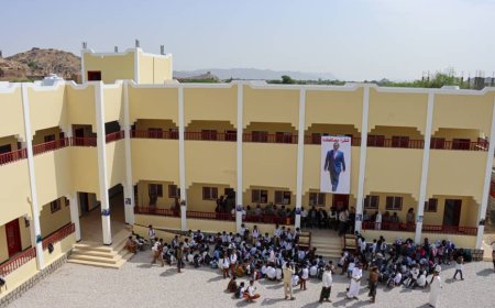 بتمويل الإمارات.. افتتاح مدرسة النقوب في نصاب شبوة 