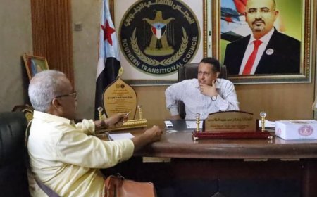 رئيس انتقالي لحج يبحث مع مدير التخطيط والتعاون الدولي سبل تعزيز الجهود المشتركة
