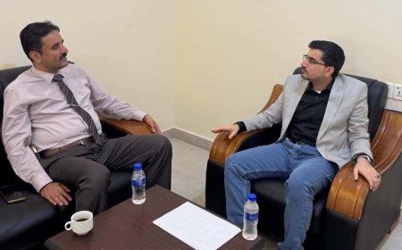 أكدا على تعزيز العمل في المجالات الخدمية.. بن عفرار يستقبل العميد الجبواني بمكتبه بالعاصمة عدن