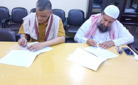توقيع اتفاقية تعاون وشراكة بين السلطة المحلية بمديرية غيل باوزير و مؤسسة التنمية الخيرية