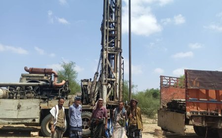 مدير عام الوضيع يطّلع على سير العمل في مشروع مياه قرية معرج