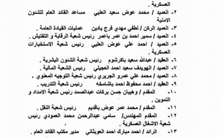 صدور قرار القائد الأعلى لقوات حماية حضرموت - رئيس حلف قبائل حضرموت رقم (4) لعام 2025م 