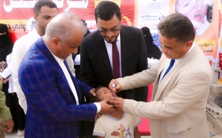 برعاية وزير الصحة والمحافظ بن الوزير .. تدشين الجولة الثانية من حملة التحصين ضد شلل الأطفال بشبوة
