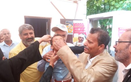 أبين تدشن الحملة الوطنية الثانية للتحصين ضد مرض شلل الأطفال .