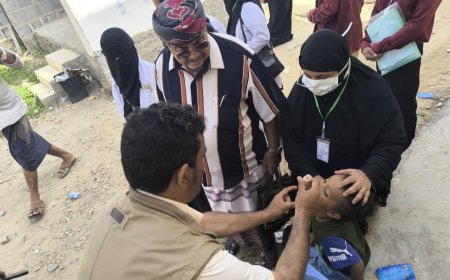 تدشين الحملة الوطنية للتحصين ضد شلل الأطفال في سرار أبين