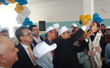 تدشين الجولة الثانية من الحملة الوطنية الطارئة للتحصين ضد مرض شلل الأطفال بالعاصمة عدن