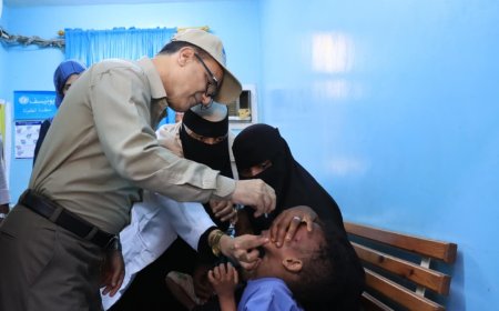 تدشين الحملة الوطنية الطارئة للتحصين ضد شلل الاطفال بدارسعد