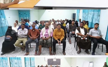 لقاء محافظ أبين بكوادر هيئة مستشفى الرازي .. دلالات ادراك واعي لرجل الدولة للبناء المؤسسي