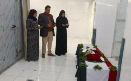 عاجل.. أول صورة من تُشيّع افتهان المشهري مديرة صندوق النظافة بتعز