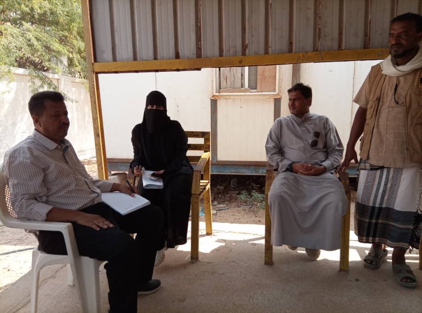 مدير عام رضوم يلتقي فريق المسح لمنظمة الإنقاذ الدولية IRC والتقييم السنوي