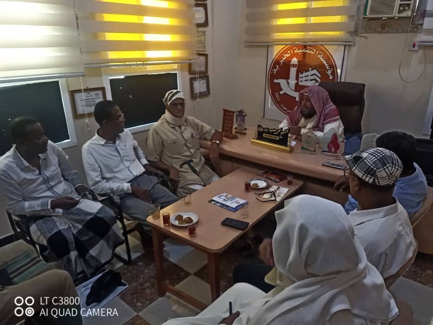 مناقشة أوجه التعاون المشترك بين مؤسسة التنمية الخيرية و مؤسسة الأحقاف التنموية بالمكلا