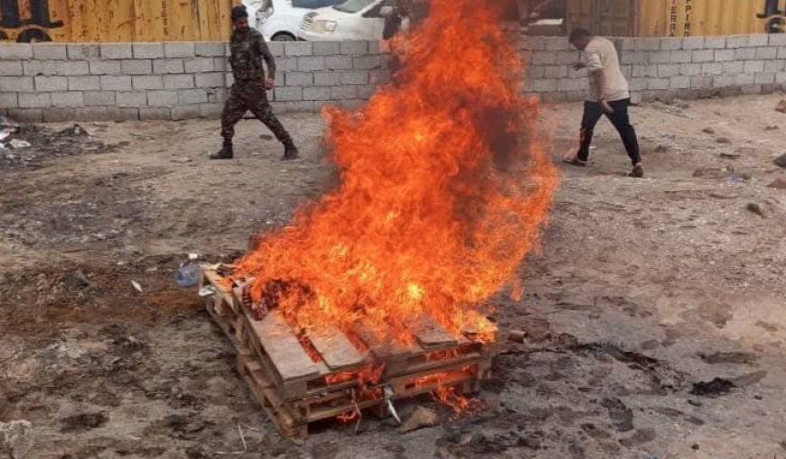 النيابة الجزائية تتلف ما يقارب 657 كيلو جرامًا من الكوكايين في عدن